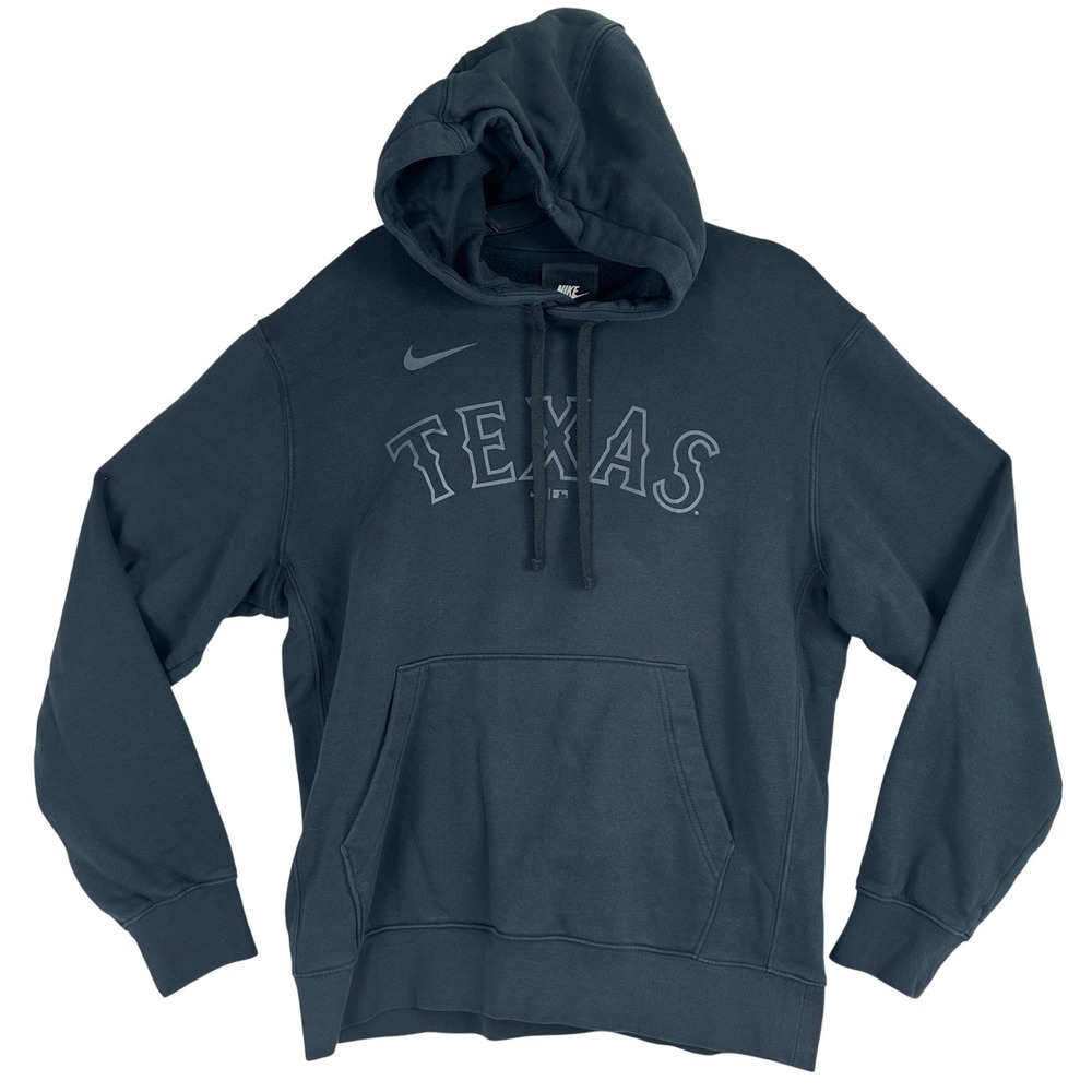 Texas Longhorns Pullover Nike Hoodie Mens L Black Tonal Sporty Gorpcore